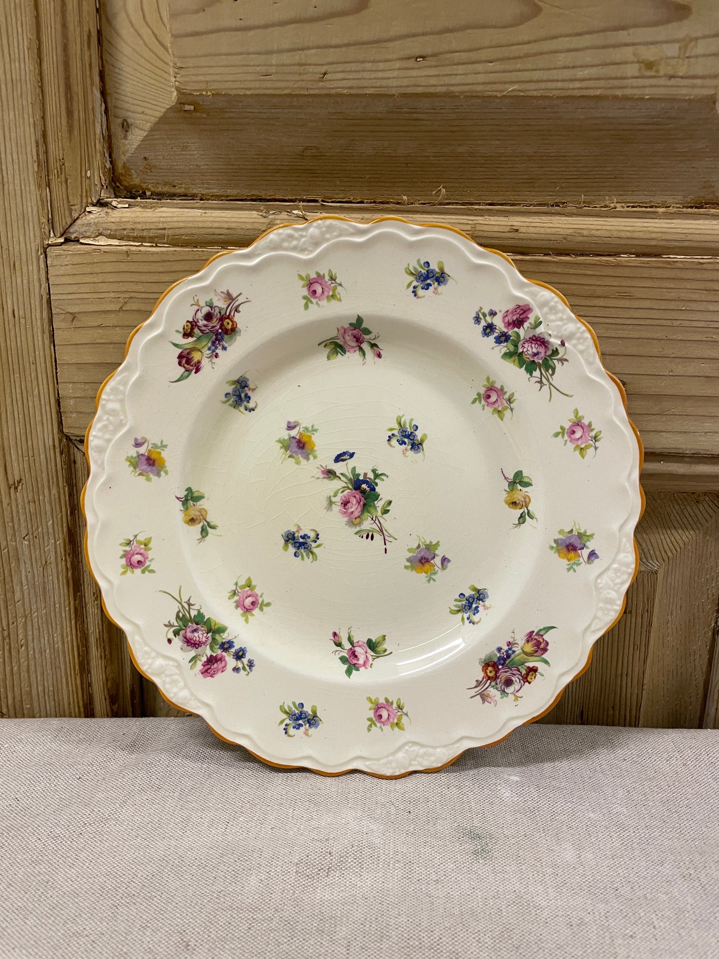 Vintage Floral Dinner Plate