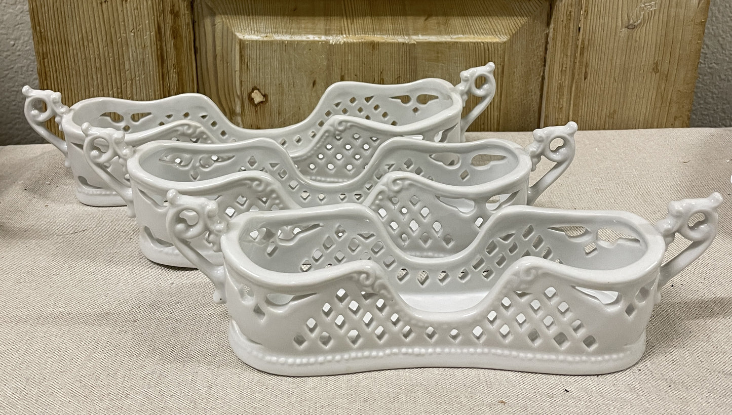Porcelain Flatware Caddy (Set of 3)