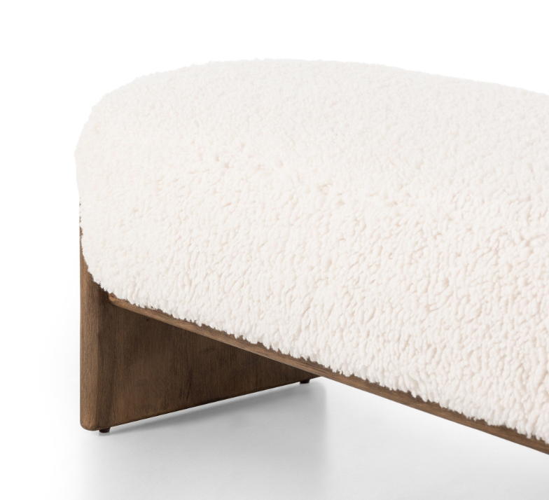 Colette Teddy Upholstered Bench