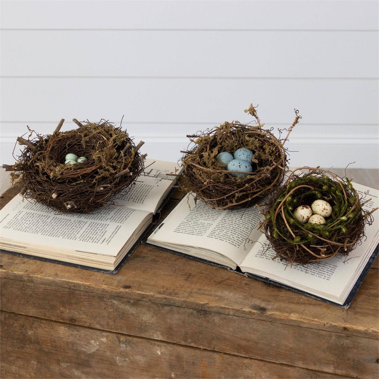Decorative Bird Nests (Set of 3)