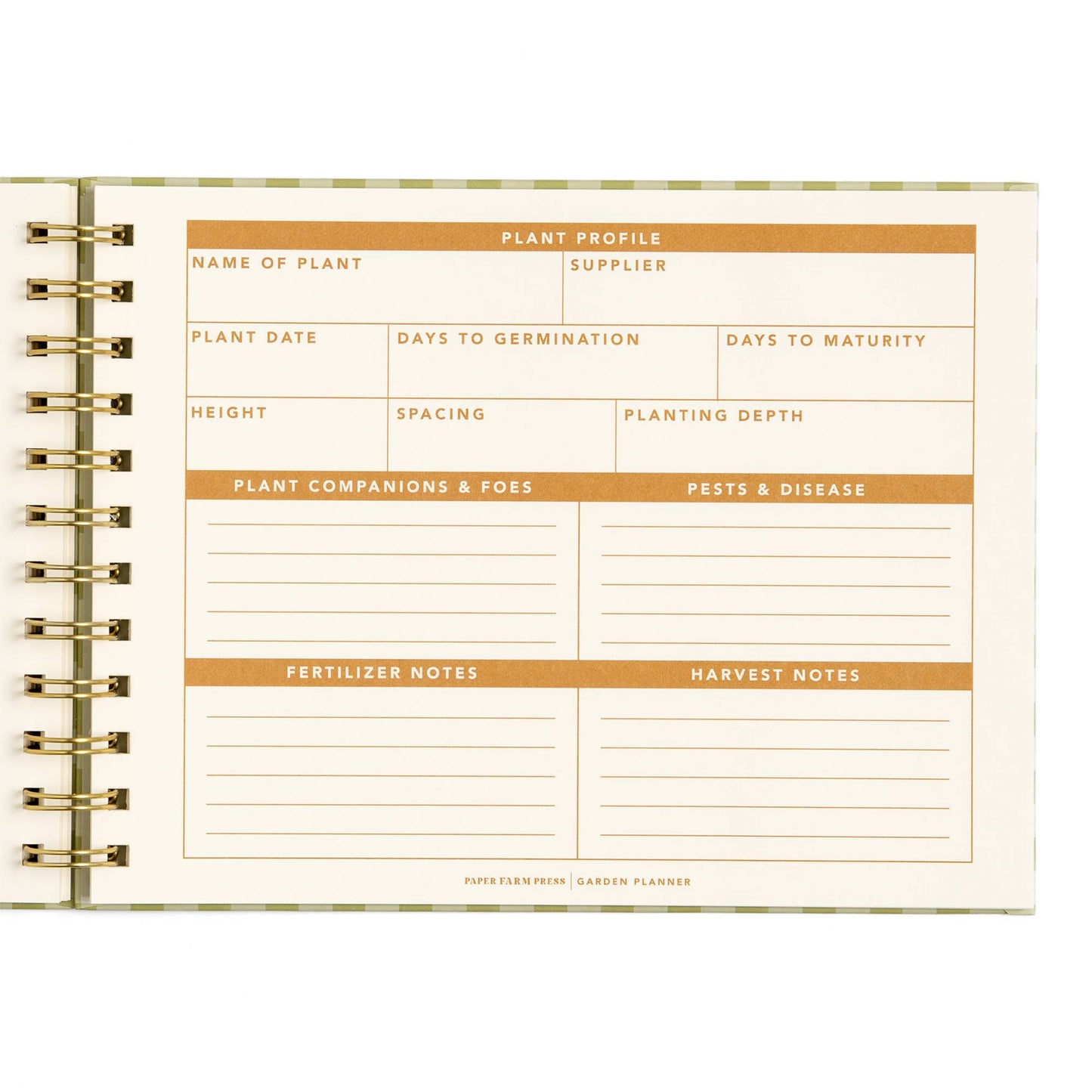 Life On The Homestead Garden Planner - Gingham
