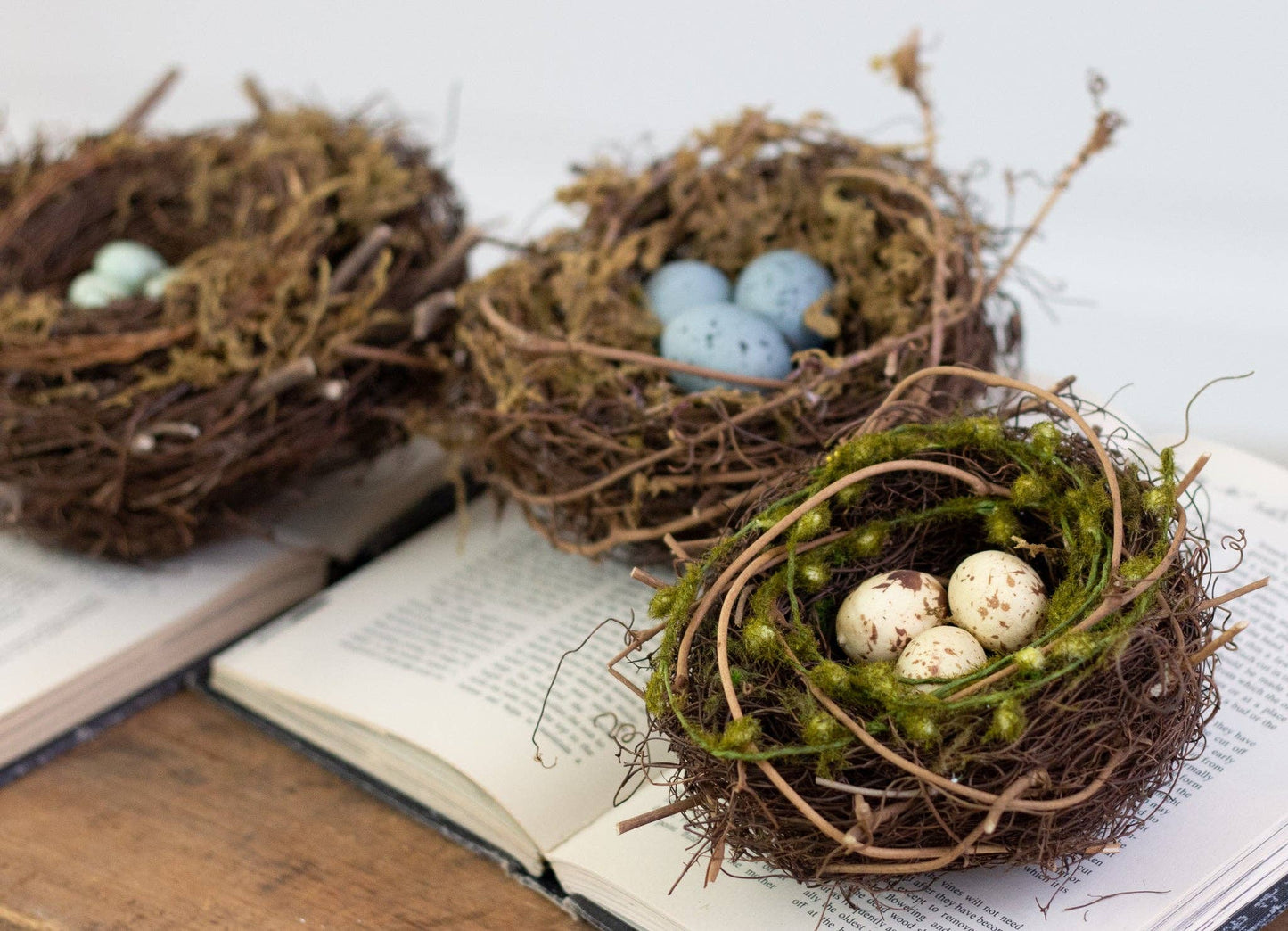 Decorative Bird Nests (Set of 3)