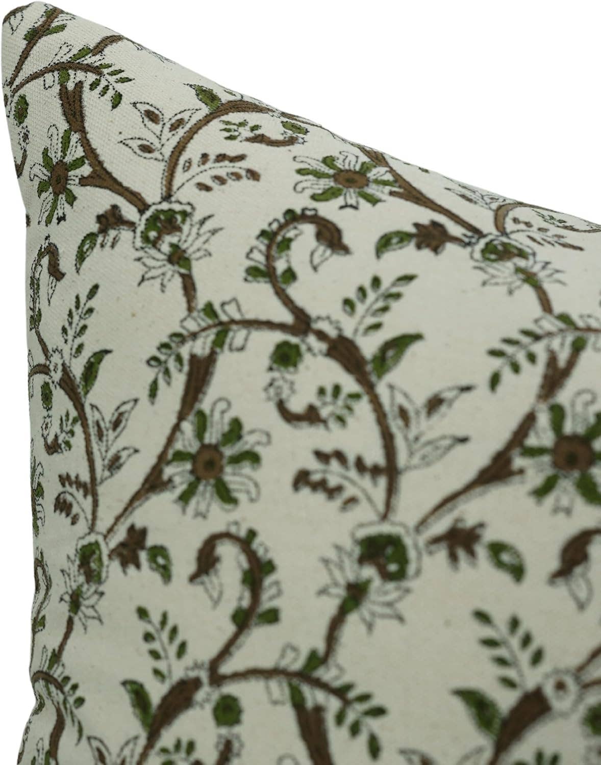 Stylish Block Print Duck Canvas Pillow Cover - Varanasi
