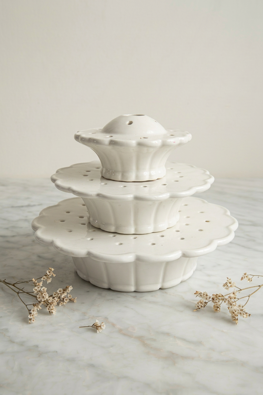 Ceramic Stacking Flower Frog