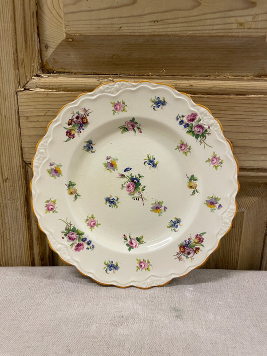 Vintage Floral Dinner Plate