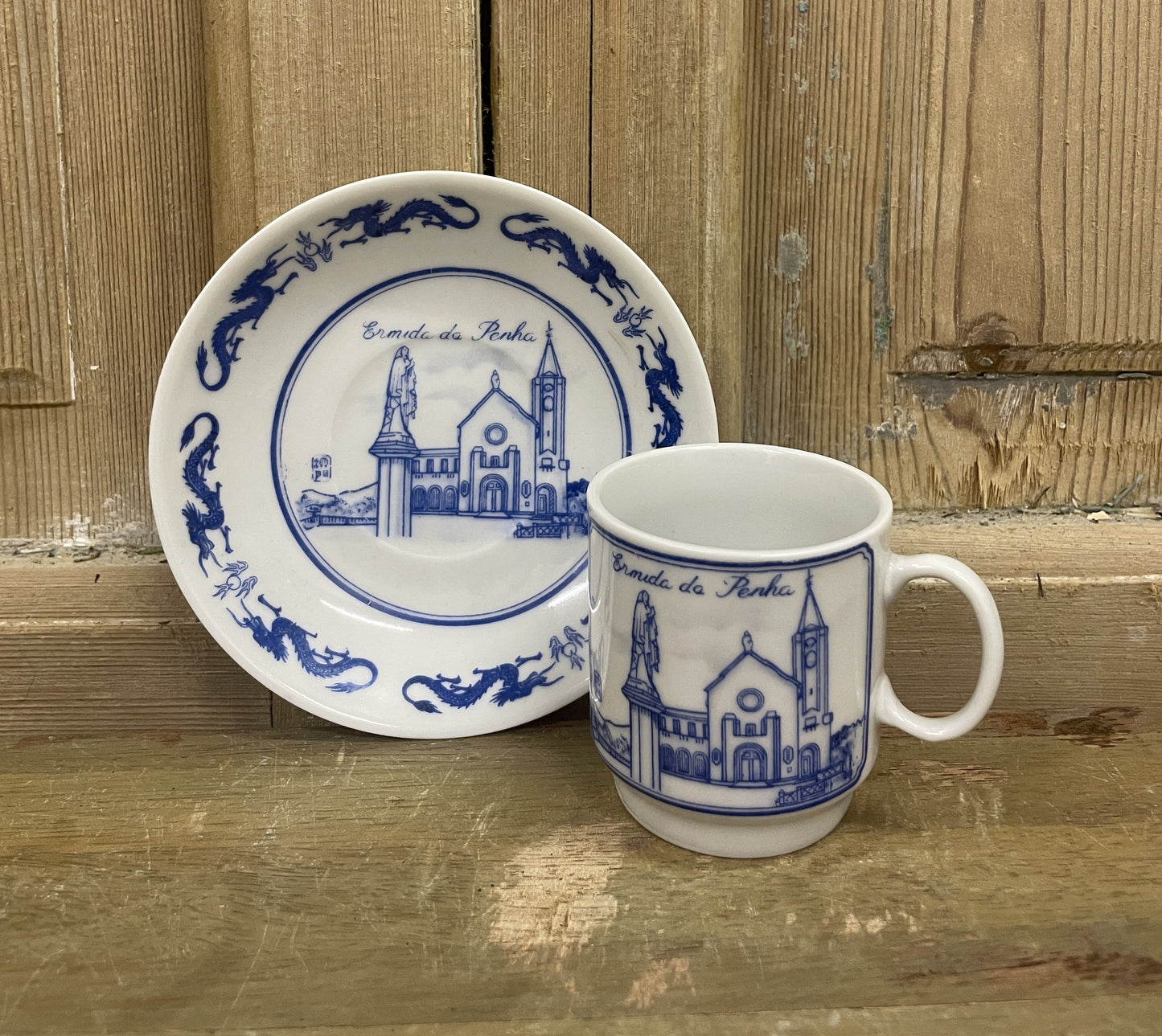 Blue & White Teacup/Saucer - Set of 6