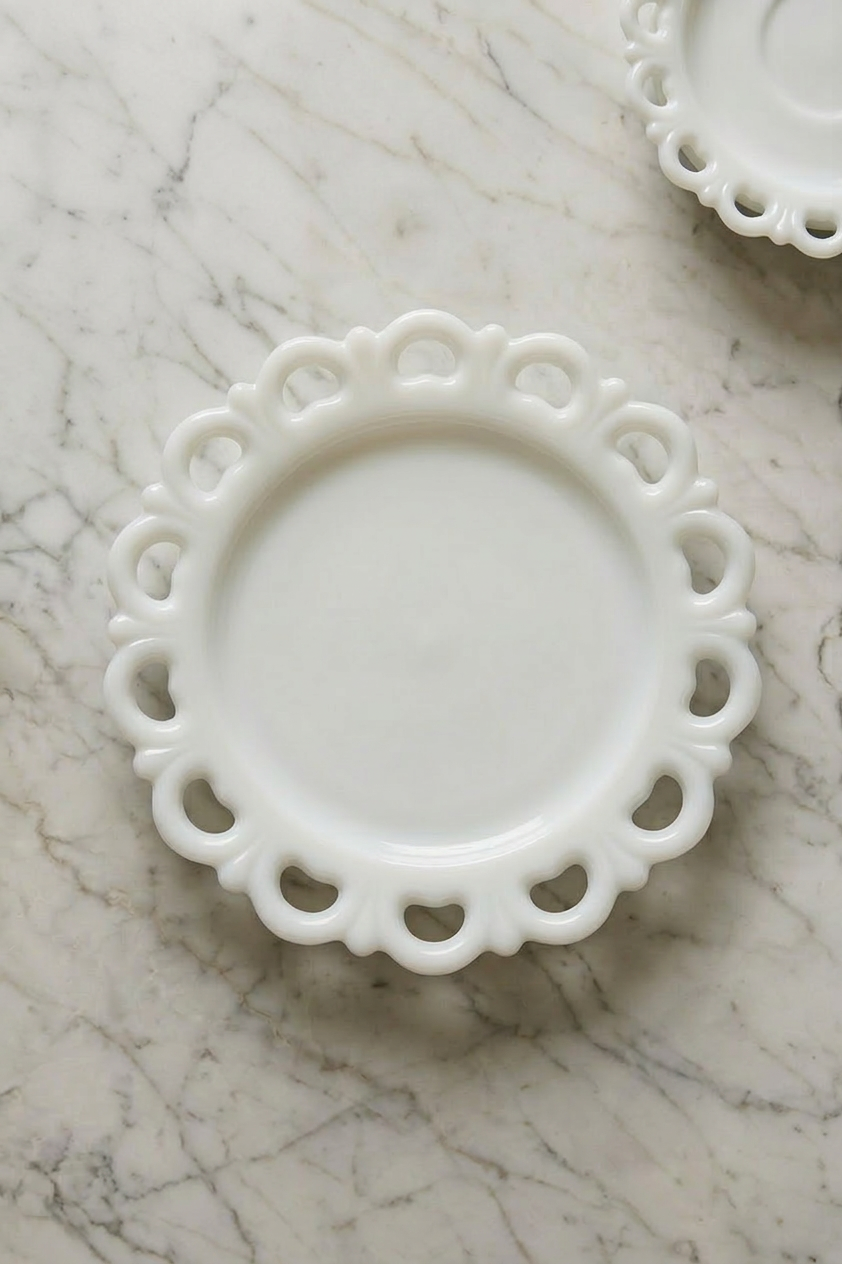 Milk Glass Dish