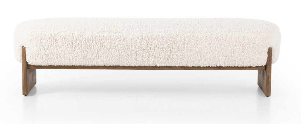 Colette Teddy Upholstered Bench