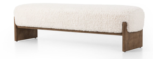 Colette Teddy Upholstered Bench