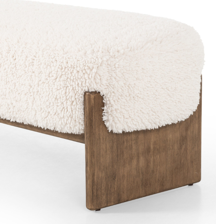 Colette Teddy Upholstered Bench