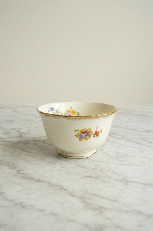 Small Vintage Floral Bowl
