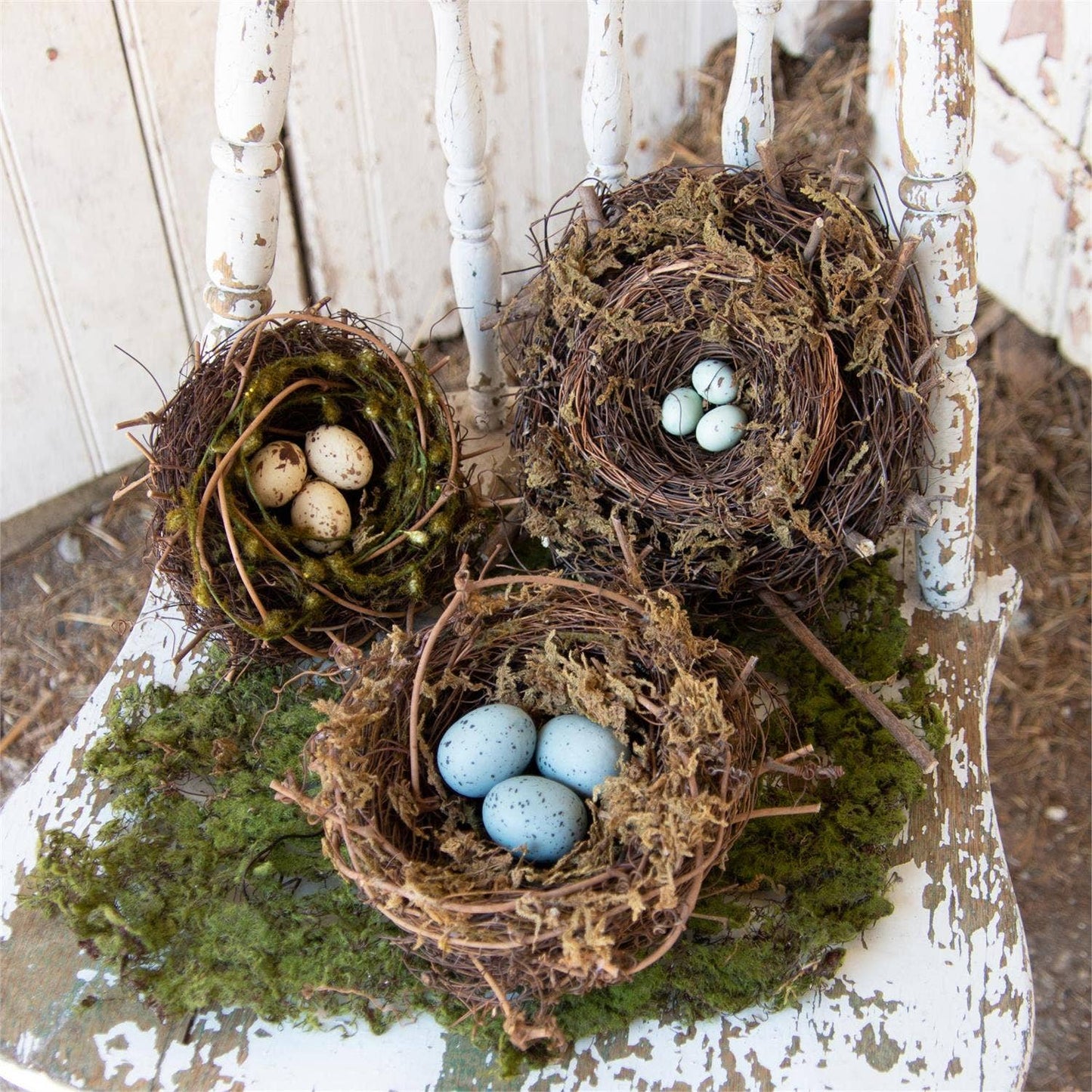 Decorative Bird Nests (Set of 3)