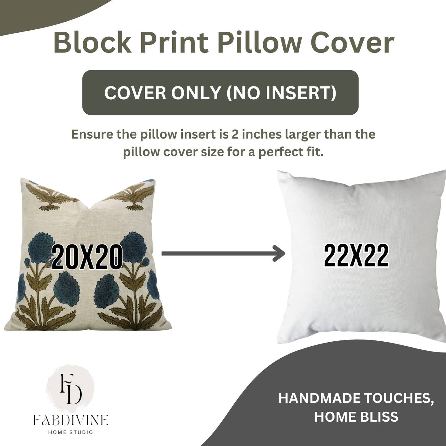 Bohemian Block Design Linen Blend Pillow Cover - Badshah