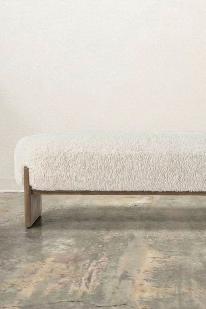 Colette Teddy Upholstered Bench